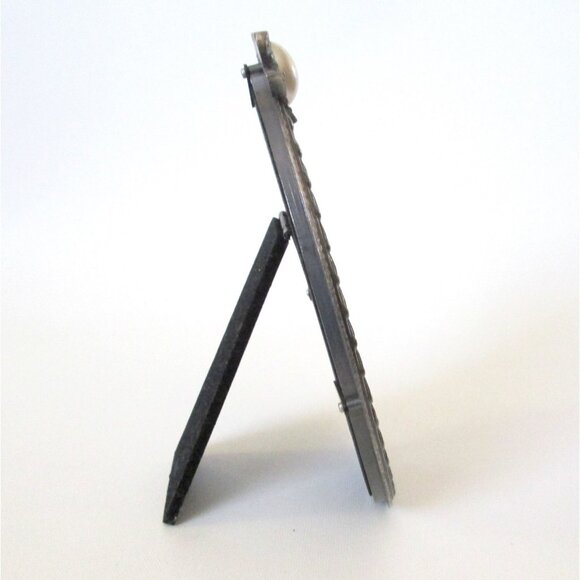 Vintage Malden Victorian Style Oval Picture Frame Bow Faux Pearl 5 x 7 - Picture 4 of 9